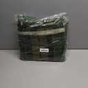 RUVANTI Flannel Sheets Full Size - 100% Cotton Double Brushed Bed Sheets Set, Deep Pockets 16 Inches, All Seasons Breathable & Extra Soft Full Sheets, Warm & Cozy, 4 Piece, DNA Plaid