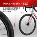 Fincci Tintera Gravel 700x45c Bike Tire - Pair Urban Lightweight Kevlar 700c Tires 47-622 with 1 mm Nylon Puncture Proof - Foldable 28 inch Bicycle Tyres for Electric, Road, Hybrid Bikes - 60 TPI