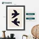 18x24 Poster Frame, Black Wood, 4 Pack, Wall Mounting Display