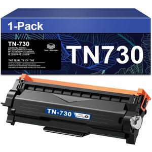 TN730 TN-730 Black Toner Cartridge 1-Pack Replacement for Brother TN 730 Toner Cartridge DCP-L2550DW MFC-L2710DW MFC-L2750DW MFC-L2750DWXL HL-L2350DW HL-L2370DW/DWXL HL-L2390DW HL-L2395DW Printer