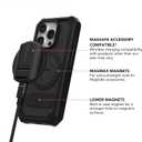 Rokform Rugged Case Compatible with iPhone 16 Pro, Magnetic Cover (Black)