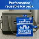 Below Zero Prefilled Reusable Ice Packs for Coolers | Long Lasting Freezer Ice Blocks for Camping, Lunch Bags & More | 48 Hour Cooler Ice Pack Technology