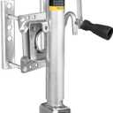 Torin 1000 lbs Trailer Jack with Wheel, Heavy Duty Swivel Boat Trailer Jack Single Whee, 10" Lift, Bolt-on Trailer Tongue Jack for RV Boat ATR39001B, Silver