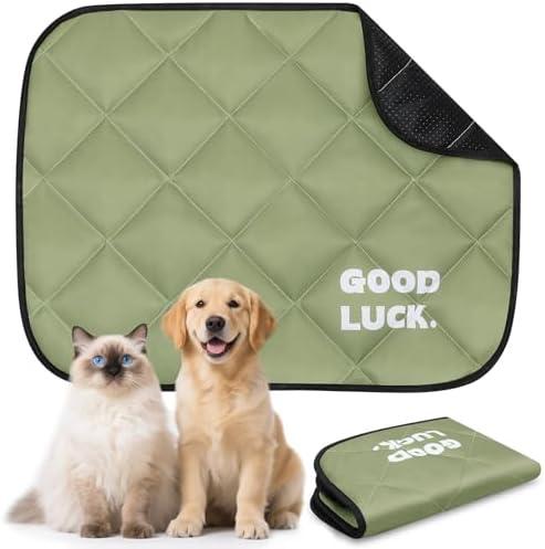 Washable Dog Training Pads - Reusable Puppy Pads 60x45 cm, Moisture & Waterproof Pet Mat, Fast Drying, Scratch Resistant for Dogs & Cats (Army Green, 1 Pack)