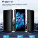 BERFY for Samsung Galaxy Z Fold 7 Case with Privacy Screen Protector, [Compatible with MagSafe][Anti Spy] Built-in Hidden Kickstand, Full-Body Shockproof Slim Phone Case for Z Fold 7, Black Stylus