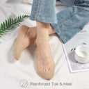 Toes Home No Show Socks Womens, Ultra Low Cut Liners Non Slip Footies for Flats Hidden Invisible Boat Summer 3 to 8 Pairs