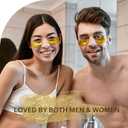 Under Eye Patches (30 Pairs), 24K Gold Under Eye Mask for Puffy Eyes, Dark Circles,Bags and Wrinkles with Collagen,Relieves Pressure and Reduces Wrinkles,Revitalises and Refreshes Your Skin