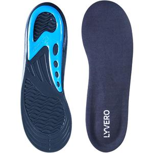 Dual Gel Insoles for Men & Women  Shoe Inserts for Foot Pain Relief, Cushioning & Memory Dual Gel Support Comfortable Insoles for Work Shoes (Size 610 US)