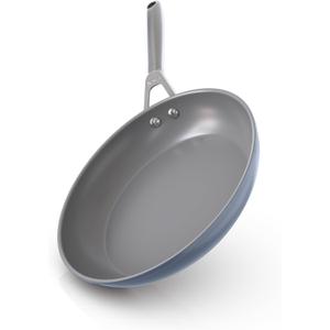 Ninja Ceramic Pro 10.25" Fry Pan, NonStick Pan, Nontoxic, PTFE Free, Ceramic Coated, Stainless Steel Handle, Stove & Oven Safe to 550F, All Stovetops & Induction Compatible, Midnight Blue, CW30026MM