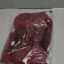 BUYUE 4 Pcs Bar Stool Covers, Luxury Fabric Dia.14-16" Round Stretchy Crease-Resistant Washable Jacquard Dustproof Stool Seat Slipcover, M-Burgundy-Set of 4