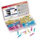 AIRIC Heat Shrink Wire Connectors Kit, 22-10 AWG Waterproof Crimp Terminals, Marine Electrical Connector, Insulated Cable Ends, Wiring Terminal End for 22-10 Gauge, Ring Fork Spade Butt Splice 120 PCS