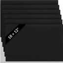 Tioncy 2 Pcs Bar Mat for Countertop 18 x 12 Inch Non Slip Rubber Mat Service Spill Cocktail Bartending Coffee Bar Mats for Hot Dishes Restaurants Barbershop Clippers Hot Pads, Black