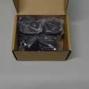 Upgraded Magnetic Broom and Mop Holder Wall Mount, Space-Saving Heavy Duty No Drill Over the Door Broom Gripper RV Camper Wall Organizer,Black,4 Pcs (Black-8 Magnets)