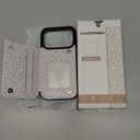 HAOPINSH Wallet Case with Card Holder for iPhone 17 Pro, White Leopard Cheetah Pattern Back Flip Folio PU Leather Kickstand Card Slots Case for Women, Double Magnetic Clasp Shockproof 6.3"