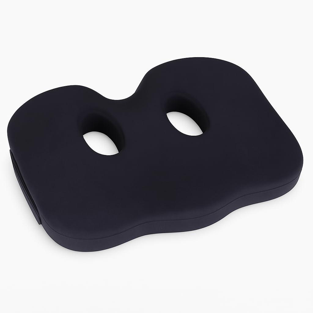 Sit Bone Memory Foam Cushion | Pressure Relief Pad for Hamstring and Ischial Tuberosities | Comfort in Desk Chair or Car Seat