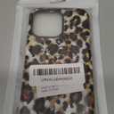 Generic Cheetah Print Case for iPhone 15 Pro Max,Leopard Print Vintage Phone Case for Girl Women Men Boys,Dual-Layer Hard Shell+Silicone Cover-Shockproof Protective Case-Gold