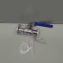 Beduan 1.5" Tri Clamp Ball Valve Stainless Steel Sanitary Valve for Home Brew, Brewing (1 inch Tube OD)