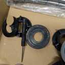 Cobbe 4 inch Brushed Nickel Bathroom Faucets with Pop up Drain and Two Supply Hoses, Lead-Free Stainless Steel 2 Handle Centerset Faucet for Vanity, RV