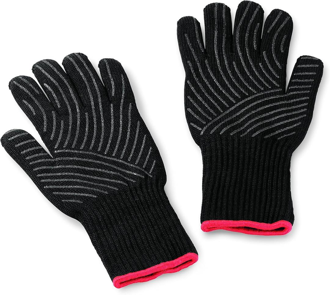 Weber® Premium Gloves Large/X-Large, Black
Heat‑Resistant Grill Gloves (Up to 482°F / 250°C) with Silicone Grip, Flexible Design, Grill Accessory