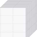 Lincia 200 Sheets 8-1/2" x 11" Blank Perforated Business Cards 8 up Per Page Thickness of 203 Gsm Compatible with Laser Ink Jet Printer White Perforated Paper Cardstock (1600 Cards - 100# Tag)