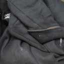 THE SUIT DEPOT Mens Single Breasted Wool Cashmere Full Length Overcoat (42, Black)