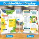 EHWINE 10 Pack Acrylic Sign Holder 4x6, Double-Sided Stand up Table Top Sign Holders, Clear Acrylic Picture Frame Paper Holder Display Stand for Office Business Store Wedding Party
