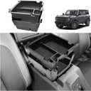 GZSH 2025 Upgrade Double-Layer Center Console Organizer fit for 2025 2026 Ford Bronco 4 Door Full Size |Not for Sport Model| Not for 2 Door Not for manual transmission (Dual)