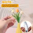 4 Pcs Acrylic Display Block, 4 x 4 x 1 Inch Clear Polished Square Cube Riser Pedestal Stand for Jewelry Rings Cake Perfume Ornaments Collection