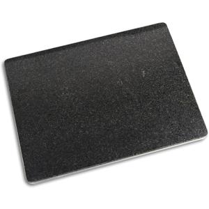 Natural Black Granite Cutting Board for Kitchen, Black Stone Pastry Borad 16x12x0.5 Inch, with Non-Slip Feet, for Serving, Baking, and Tempering Chocolate.