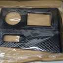 Gear Shift Panel Trim Cover for Mitsubishi Outlander 2022-2024 Accessories Center Console Panel Wrap Sticker Central Control Gear Shifter Console Anti-Scratch Panel Protector Frame ABS (Carbon Fiber)