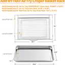 Air Fryer Tray Replacement for Frigidaire Oven Parts AIRFRYTRAY 24.1 x 16 Inches 304 Stainless Steel Frigidaire Air Fryer Basket Frigidaire Ready Cook Wall Ovens Air Fryer Rack 1 Set