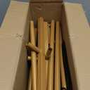 YAYOYA Metal Arch Backdrop Stand, Set of 3 (6/6.6/7.2 ft) Wedding Arched Frame with 12 Ground Nails, Stable Arched Background Stand for Wedding, Baby Shower, Birthday Party, Photography, Gold