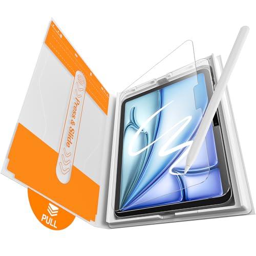 EZ-GLAZ-1 Pack Paper-feel Glass Screen Protector for iPad Air 11 inch (M4) 2026/ (M3) 2025/ (M2) 2024, Matte Glass Film with Easy Application Tray, Scratch Resistant, Compatible with Apple Pencil