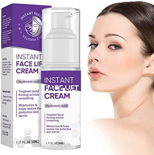 TDZLDM Instant Face Lift Cream, 2-Minute Temporary Lifting Treatment, Visibly Smooths Wrinkles & Firms Face, Neck & Décolleté, 50 ml, Purlpe, EXP: 2028-10-21