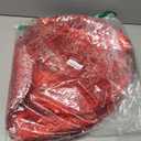 Red Disposable Placemats Set of 100 Red Charger Plates Doilies Metallic Thin Mesh Round 13 Inch Glitter Foil Pressed Dining Table Decoration Centerpieces for Party Wedding Birthday