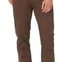 Amazon Essentials Men's Chinos, Athletic Fit, Work Pants, 5-Pocket, Comfort Stretch (40W x 28L, Brown)