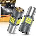 1157 LED Bulb White CANBUS Error Free 6000LM 36SMD 7528 LED for Reverse Tail Turn Signal Light 2357 Bulb Built-in Load Resistor Anti Hyper Flash 12-24V-2PCS