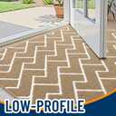 OLANLY Front Door Mat, Non-Slip Rubber Backing, Dirt Resistant and Absorbent, Washable, Easy to Clean Low-Profile Indoor Doormat for Back Door, Entryway, Inside Entrance, 32x20, Beige