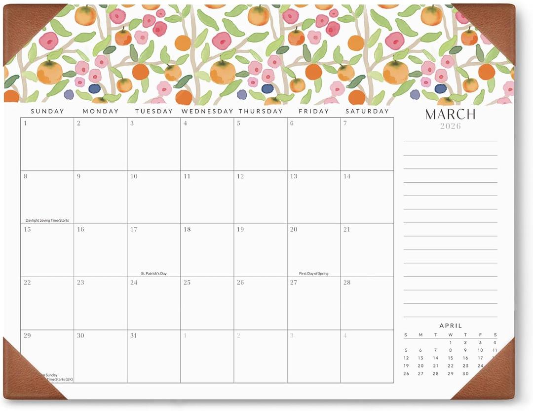 Jotsome Large Desk Calendar 2026-2027 with Desktop Pad, 18 Months Desk Pad Calendar From Now to June 2027 21''x16.5'', Desk Blotter Calendar for Home Office and School, Easy Planning