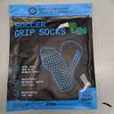Lux Dual Grip Socks - Soccer Grip Socks for Men and Women. GripArray Performance & Comfort (Large, White)