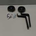 2 pcs Wider Bike Training Wheels Flash Silent for 12-20 inch Bicycles, Sturdy and Adjustable, Training Wheels For Kids Bike (Black