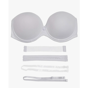 YBCG Women's Strapless Push up Padded Convertible Multiway Underwire Bra with Clear Strap for Dance Wedding Party
US34A EU75A