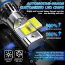 Light Bulbs for Chevrolet Traverse 2009-2012,6-Pack | 9005 High Beam, H11 Low Beam and Fog Lights, 6500K White, 55W with Fan