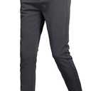 Plaid&Plain Men's Stretch Dress Pants Slim Fit Skinny Suit Pants (38W x 34L, Charcoal)