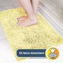Muddy Mat | Super Absorbent Door Mat Indoor, Microfiber Quick Dry Chenille Entryway Rug, Non-Slip Front Door Mat, Indoor Mats for Entryway, Machine Washable Pet Rug, Yellow 24"x60"