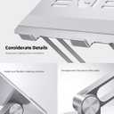 Lamicall Adjustable Laptop Stand, Portable Laptop Riser, Aluminum Laptop Stand for Desk Foldable, Ergonomic Computer Notebook Holder for MacBook Air Pro HP, Office Desk Accessories (10-17.3'')- Silver