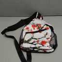 Cherry Blossom Crossbody Sling Bag for Women Men Classical Asian Plum Blossom Watercolor Ink Painting Travel Sling Backpack Casual Chest Shoulder Bag Japanese Floral Print Hiking Daypack