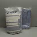 Bedsure Full Comforter Set 7 Pieces, Blue Striped Bedding Set for All Seasons, Reversible, Cationic Dyeing Bed in a Bag with Comforter, Sheets, Pillowcases & Shams, Full Size