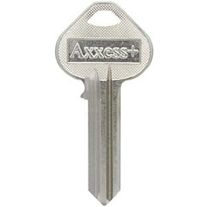 Hillman 87557 Brass Nickel #86 Traditional Single Sided Blank Key (Pack of 8) 