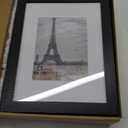 9x12 Picture Frame Set of 4, Made of Glass and Rustic Black Wooden Frame - Display Picture 6x8 with Mat or 9 x 12 Without Mat, 9 by 12 Photo for Wall or Tabletop